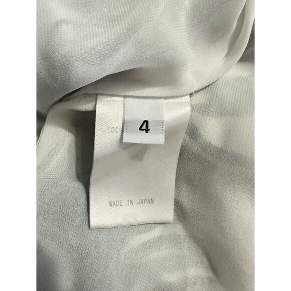 ADEAM Floral Fiesta Maxi Dress Women's 4 Blue Black Ruffle V-Neck Asymmetric RTR - Picture 8 of 15